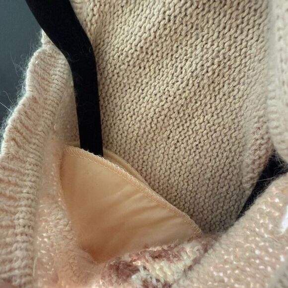 Andrea Gayle Vintage Sm Silk Wool Blend Pink Coquette Pearl Button Up Cardigan - Picture 13 of 16